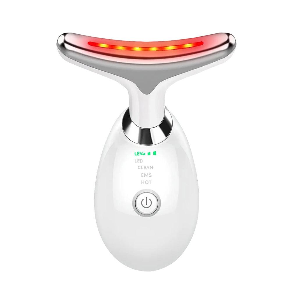 TolaSkin™ - Appareil Anti-Âge Visage & Cou | Soin LED 7 couleurs & Massage Chauffant
